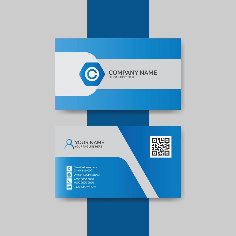 Modern stylish business card template vector