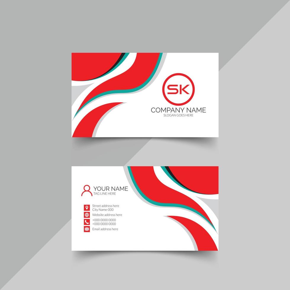 Vector modern business card template