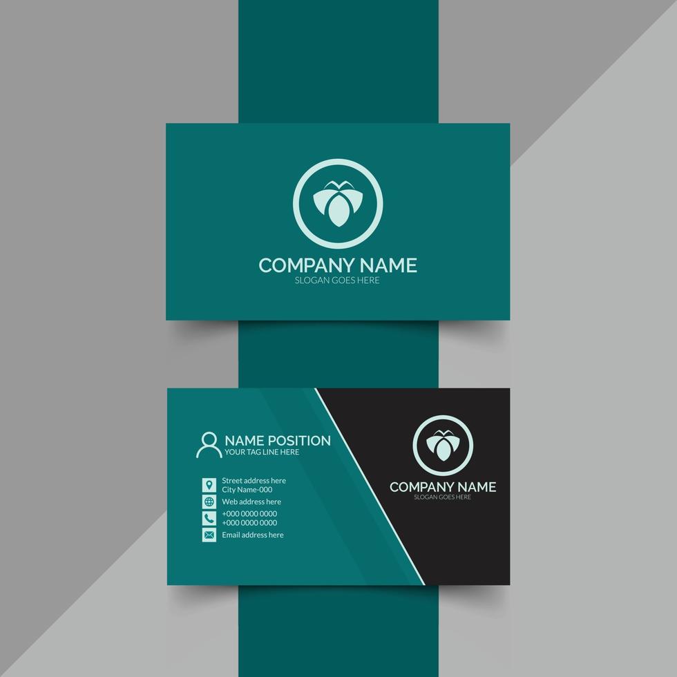 Stylish business card template vector