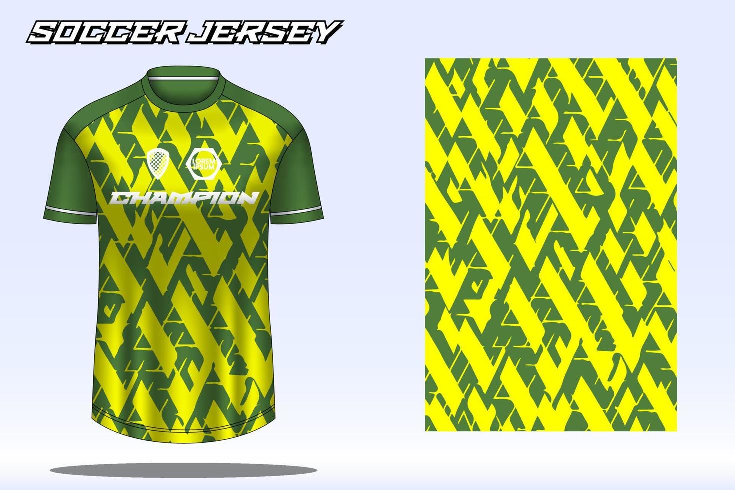 maqueta de diseño de camiseta deportiva de camiseta de fútbol para club de fútbol vector