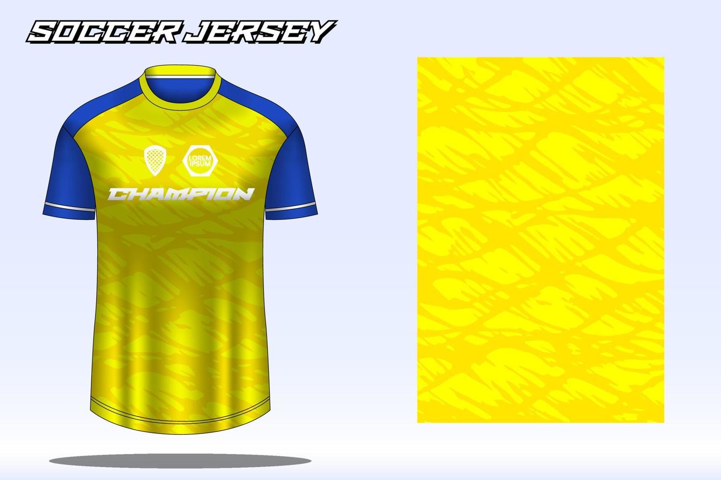 maqueta de diseño de camiseta deportiva de camiseta de fútbol para club de fútbol vector