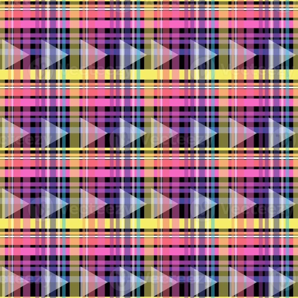 Colorful rainbow seamless pattern plaid background photo