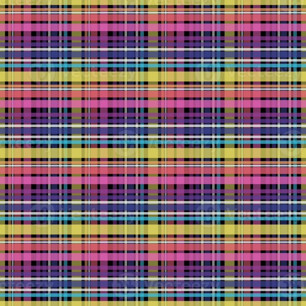 Colorful rainbow seamless pattern plaid background photo