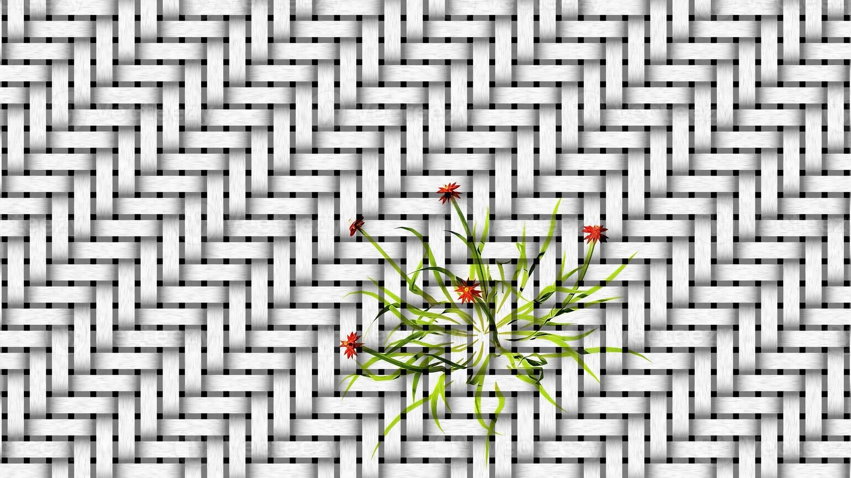 Abstract Floral Background Digital Rendering photo