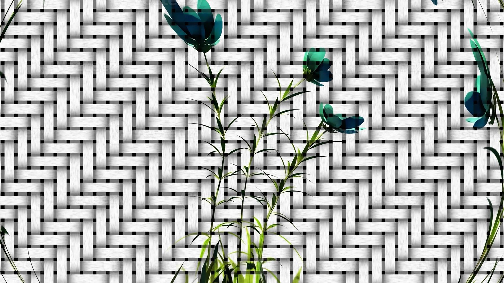 Abstract Floral Background Digital Rendering photo