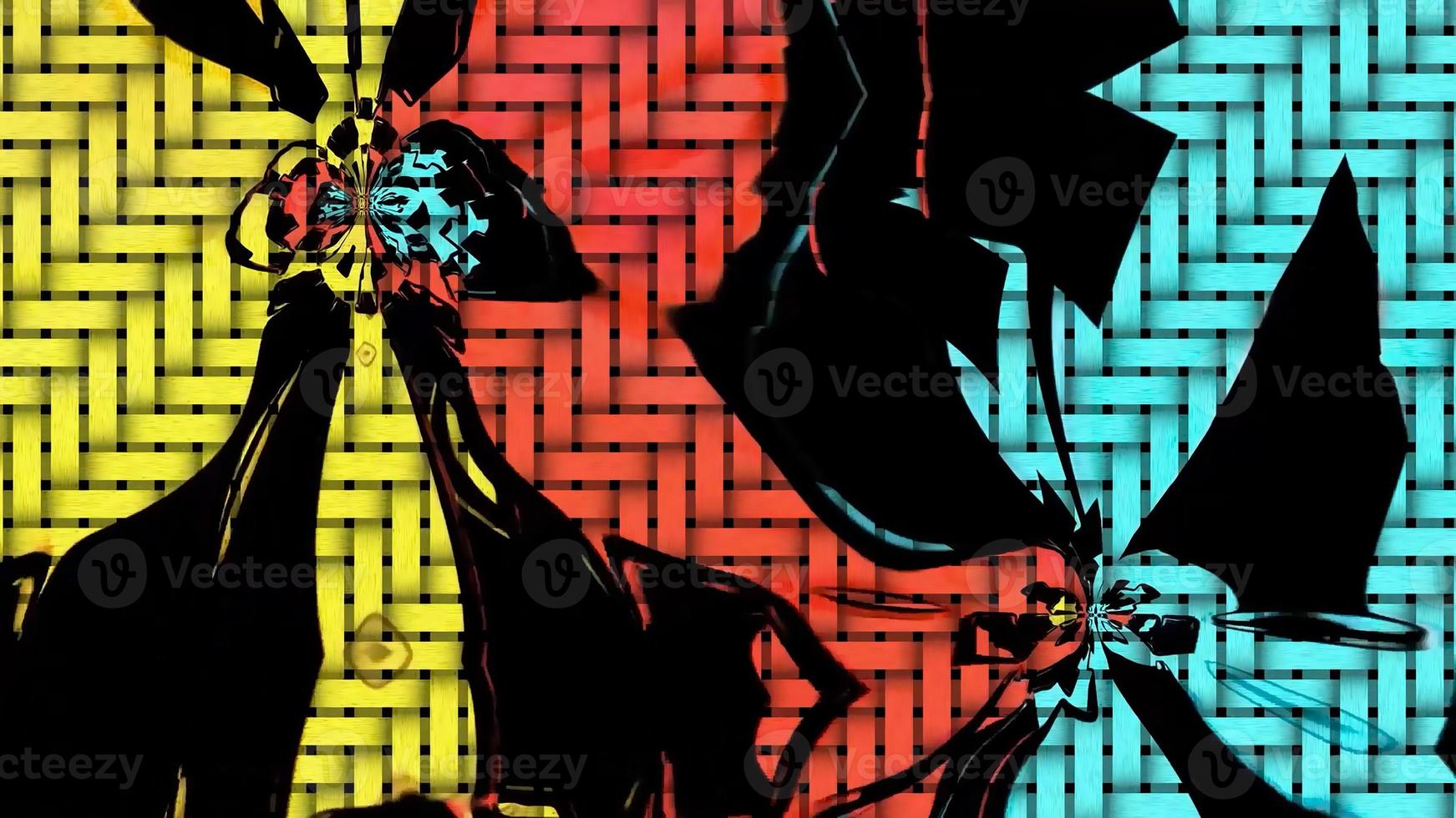 Geometric Abstract Pattern Digital Rendering photo