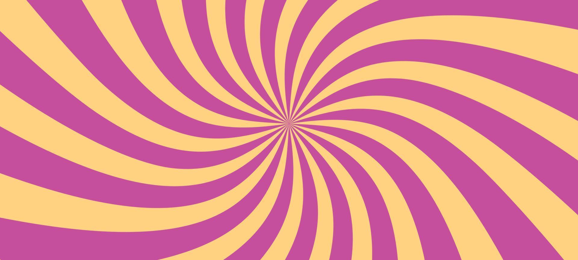 Pink radial background. Spiral ray starburst. Vector pattern illustration