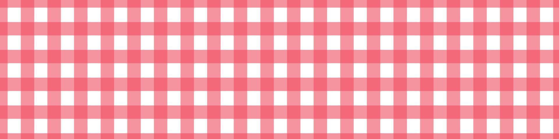 Red Picnic vichy pattern. Tablecloth for table. Square texture for gingham or cloth. Vector illustration