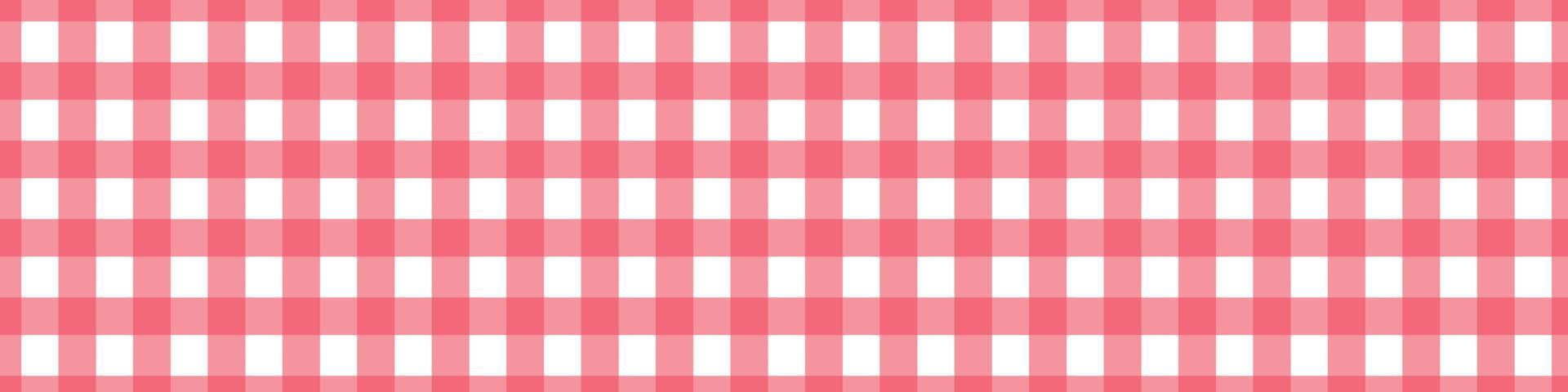 Red Picnic vichy pattern. Tablecloth for table. Square texture for gingham or cloth. Vector illustration