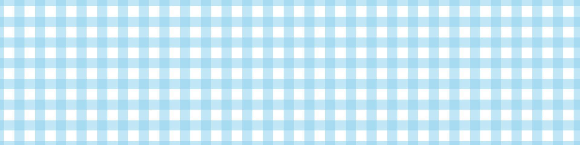 Gingham blue picnic pattern. Tablecloth for easter table. Texture for plaid. Vector illustration