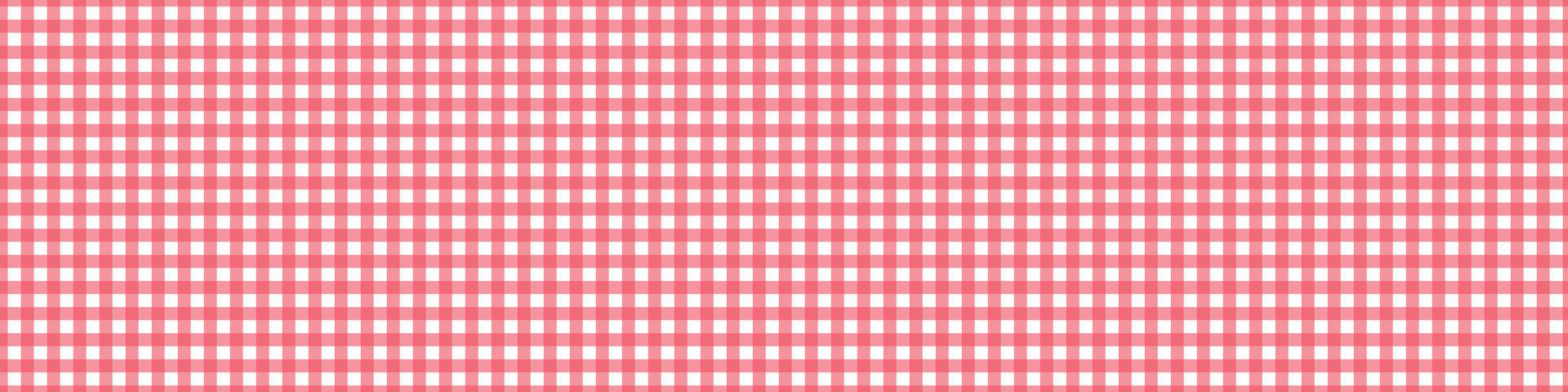 patrón de vichy de picnic rojo. mantel para mesa. textura cuadrada para guinga o tela. ilustración vectorial vector