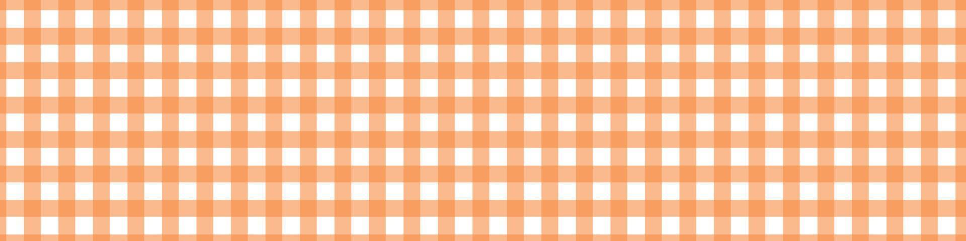 Gingham yellow pattern. Vichy tablecloth for picnic. Square texture for cloth. Vector illustration