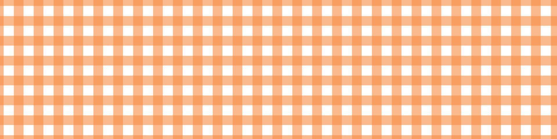 Gingham yellow pattern. Vichy tablecloth for picnic. Square texture for cloth. Vector illustration