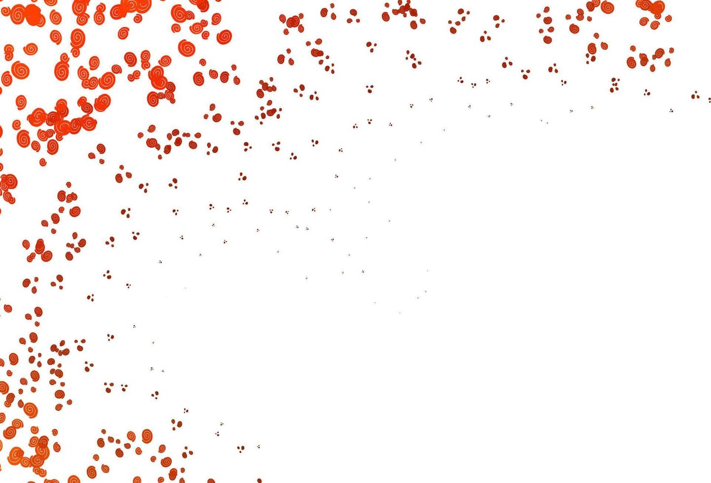 Light Yellow, Orange vector pattern with liquid shapes.