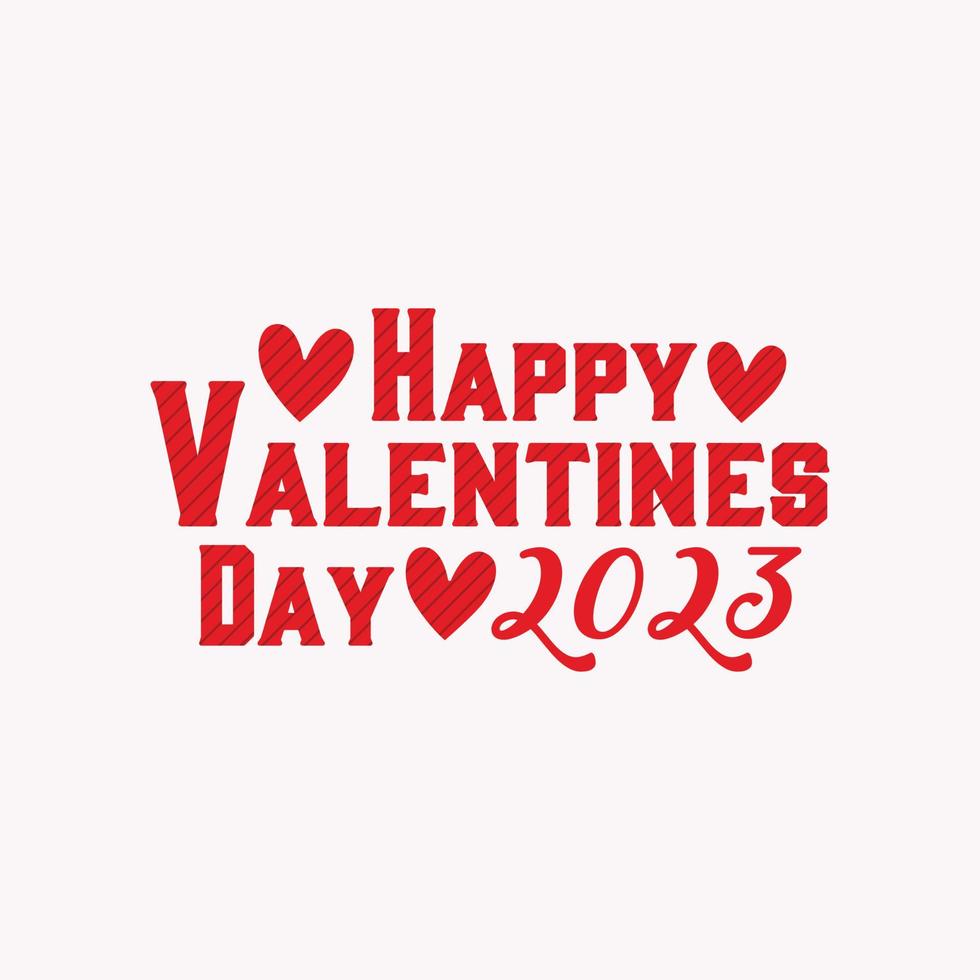 Happy valentines day colorful design. vector
