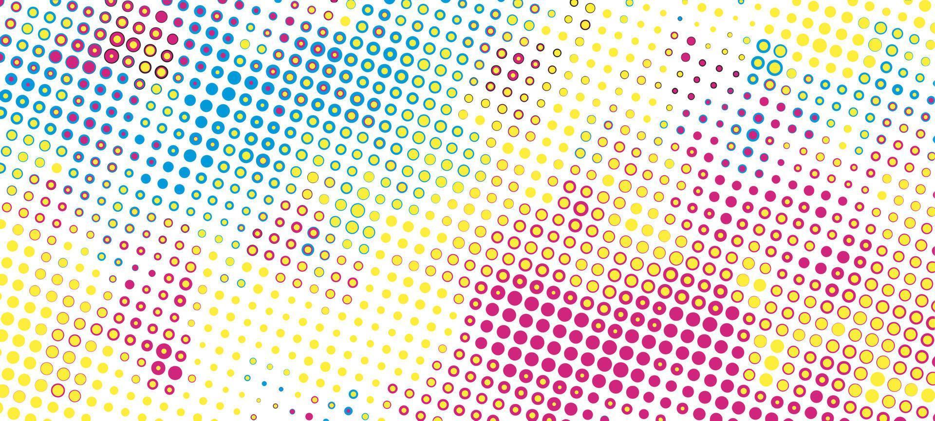 punto cmyk, puntos de semitono, efecto de punto grunge, semitono de color, fondo de semitono, gradiente cmyk de semitono, gradiente punteado vector