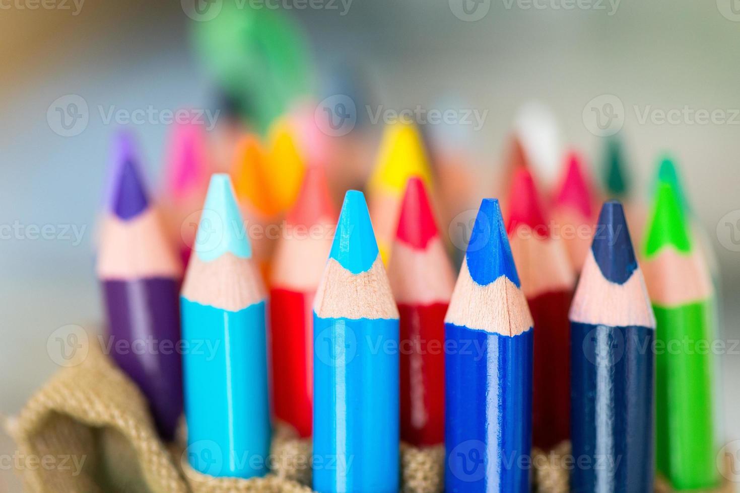 Big colored pencils photo