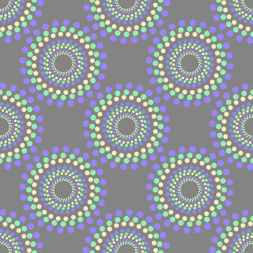 kaleidoscope seamless pattern. circles salute pattern. vector