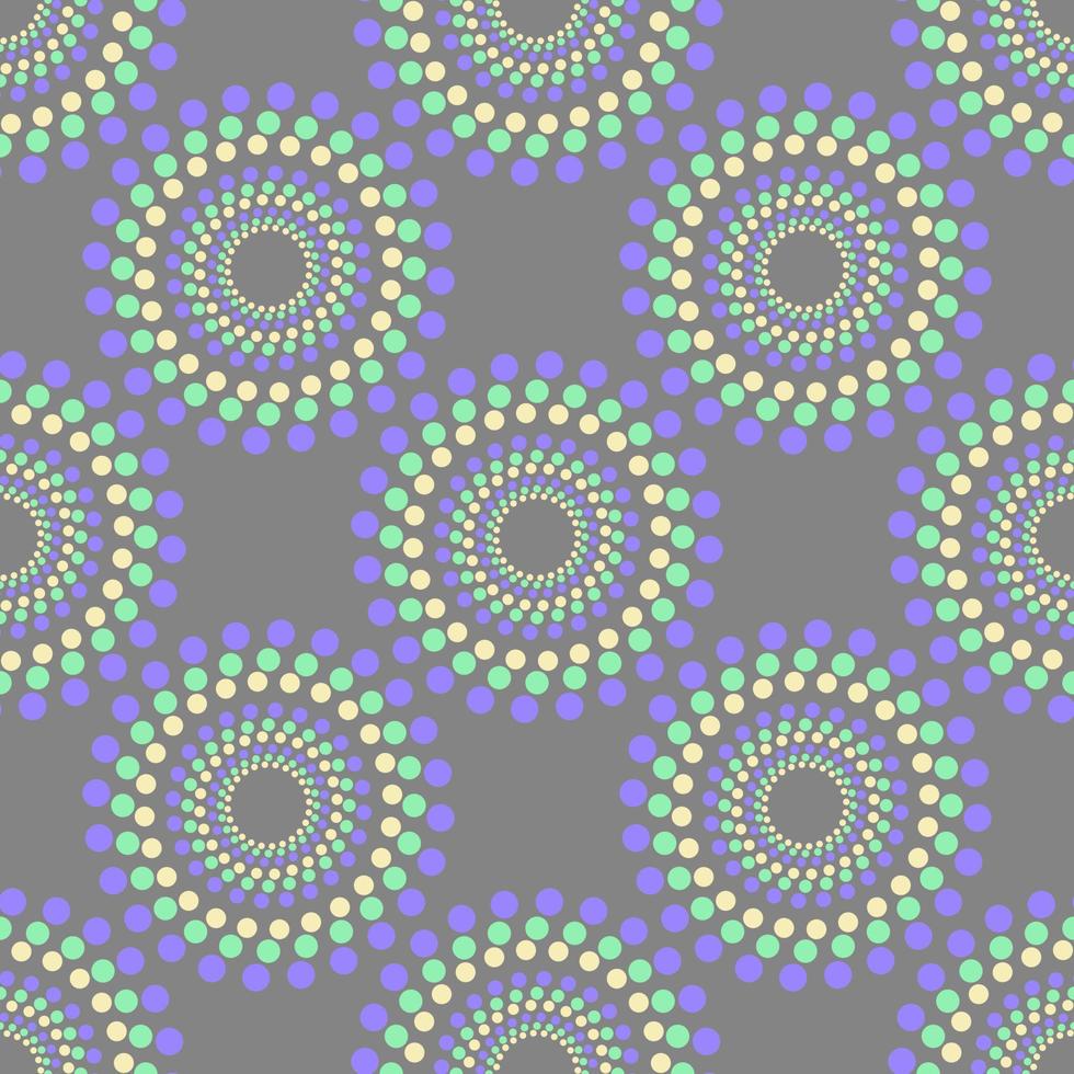 kaleidoscope seamless pattern. circles salute pattern. vector