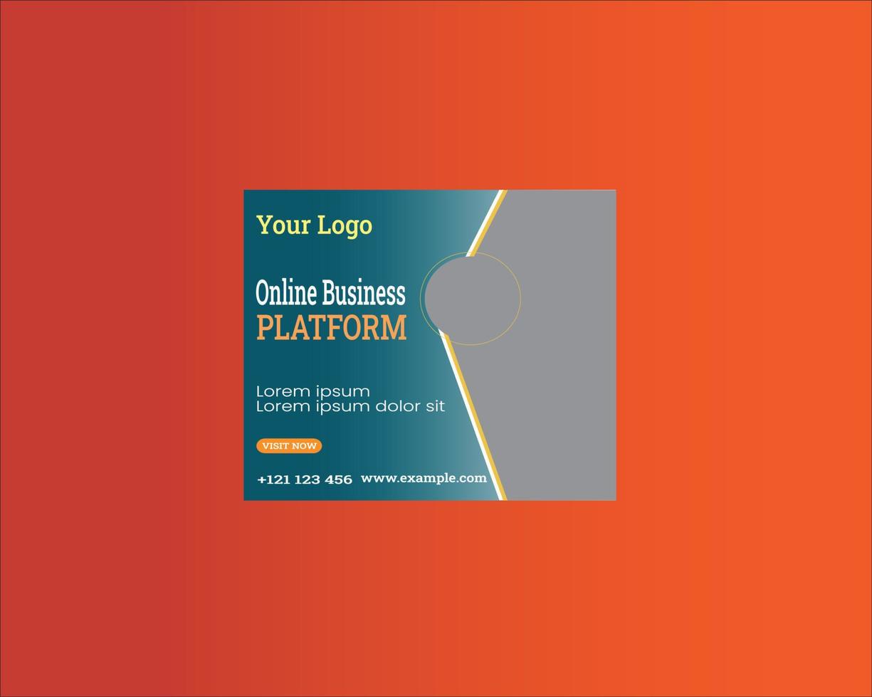 Creative web banner design. Brand new design. vector
