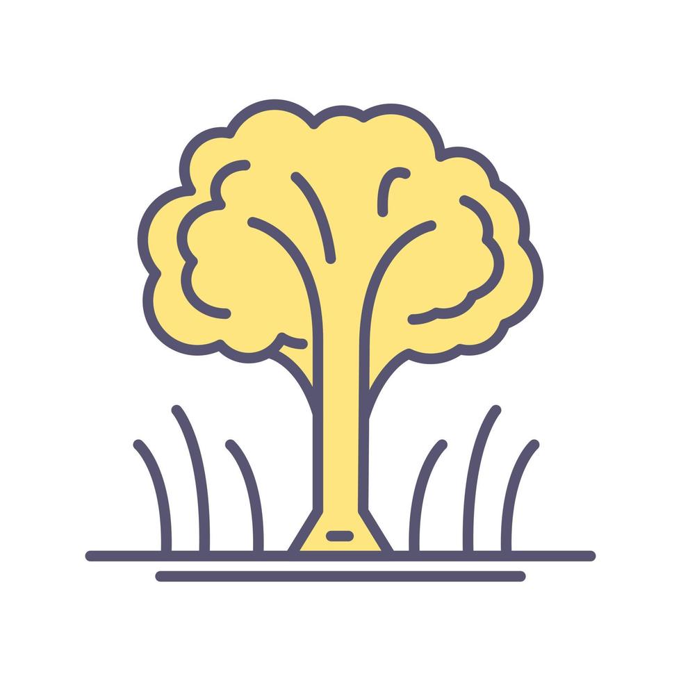 icono de vector de árbol