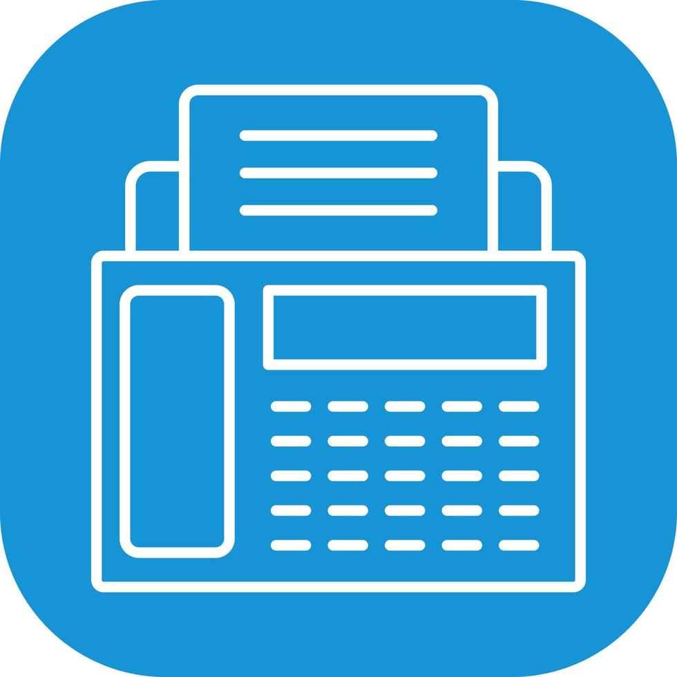 Fax Machine Vector Icon