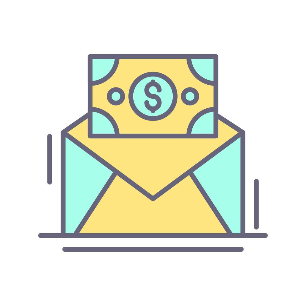 Mail Coin Vector Icon