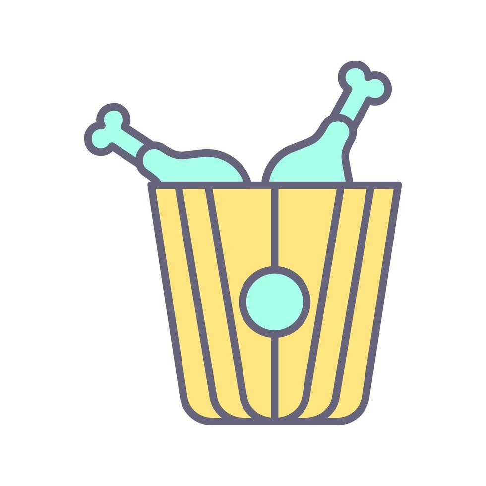 Fried Chicken Vector Icon