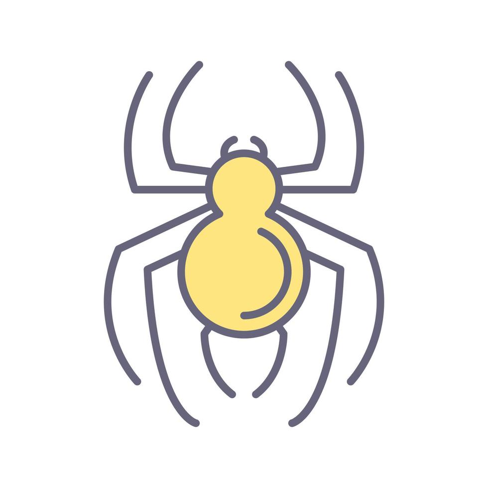 icono de vector de araña