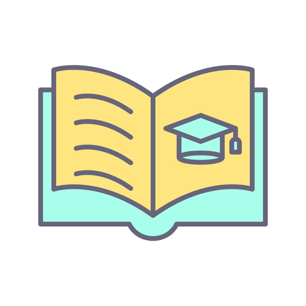 Open Book Vector Icon