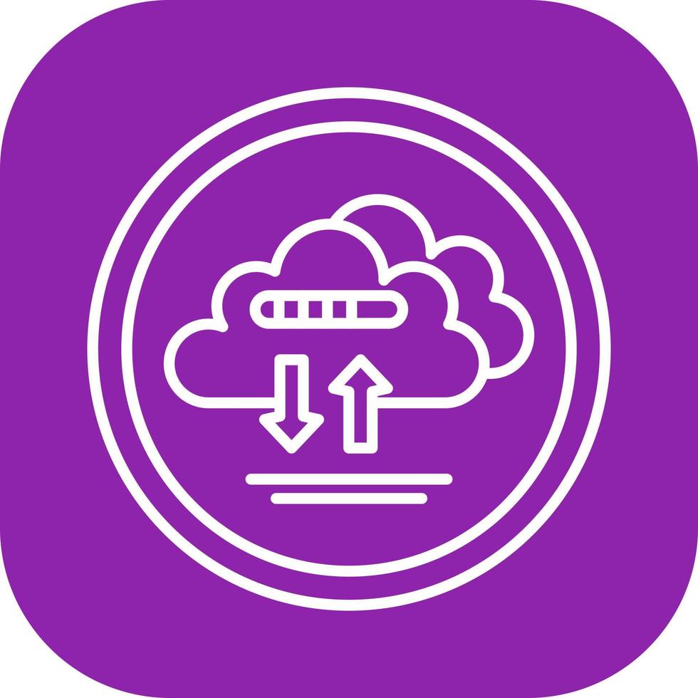 Cloud Data Vector Icon