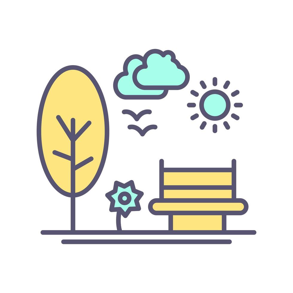 Park Vector Icon
