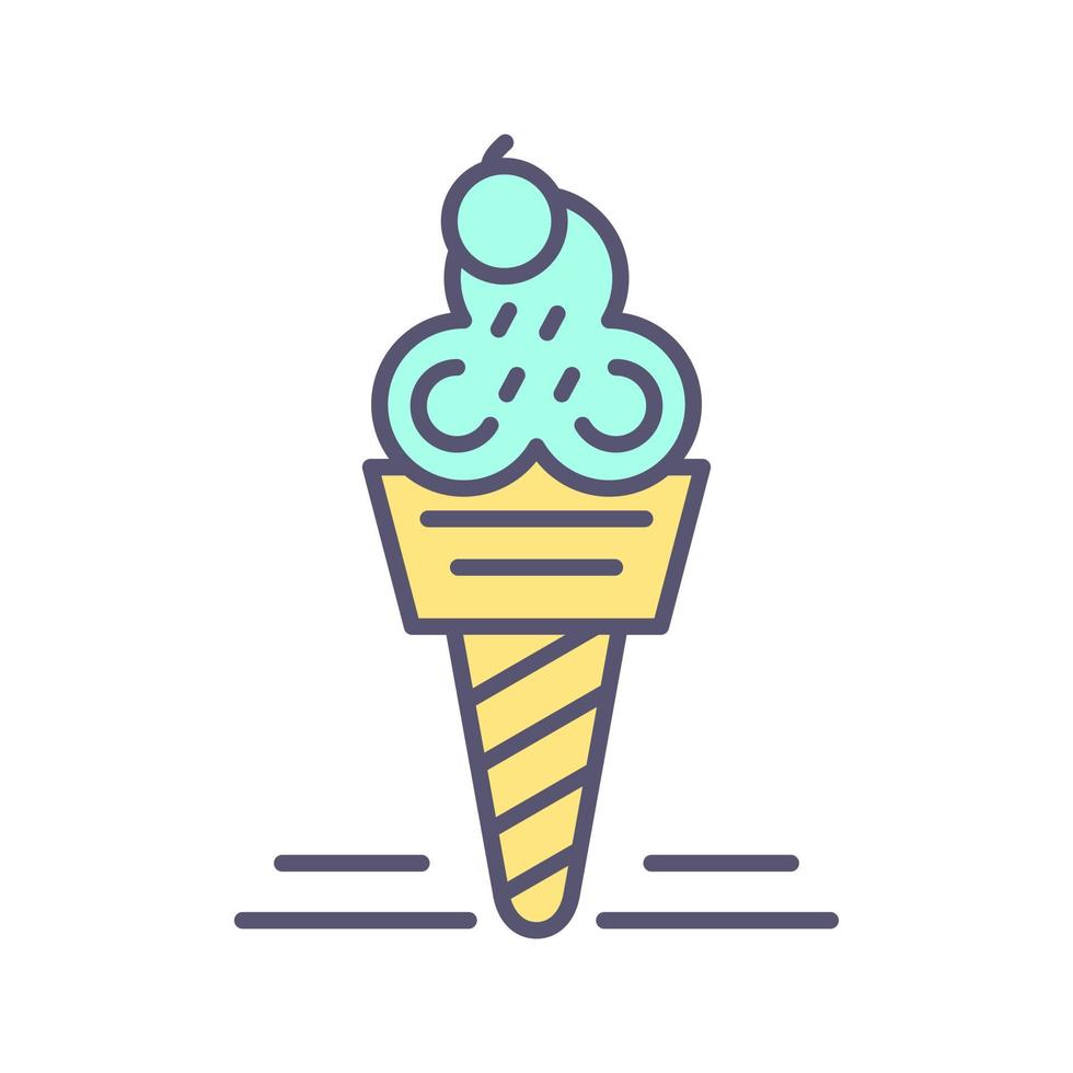 icono de vector de helado