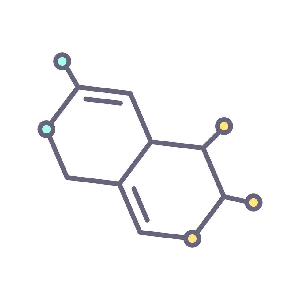 icono de vector de molécula