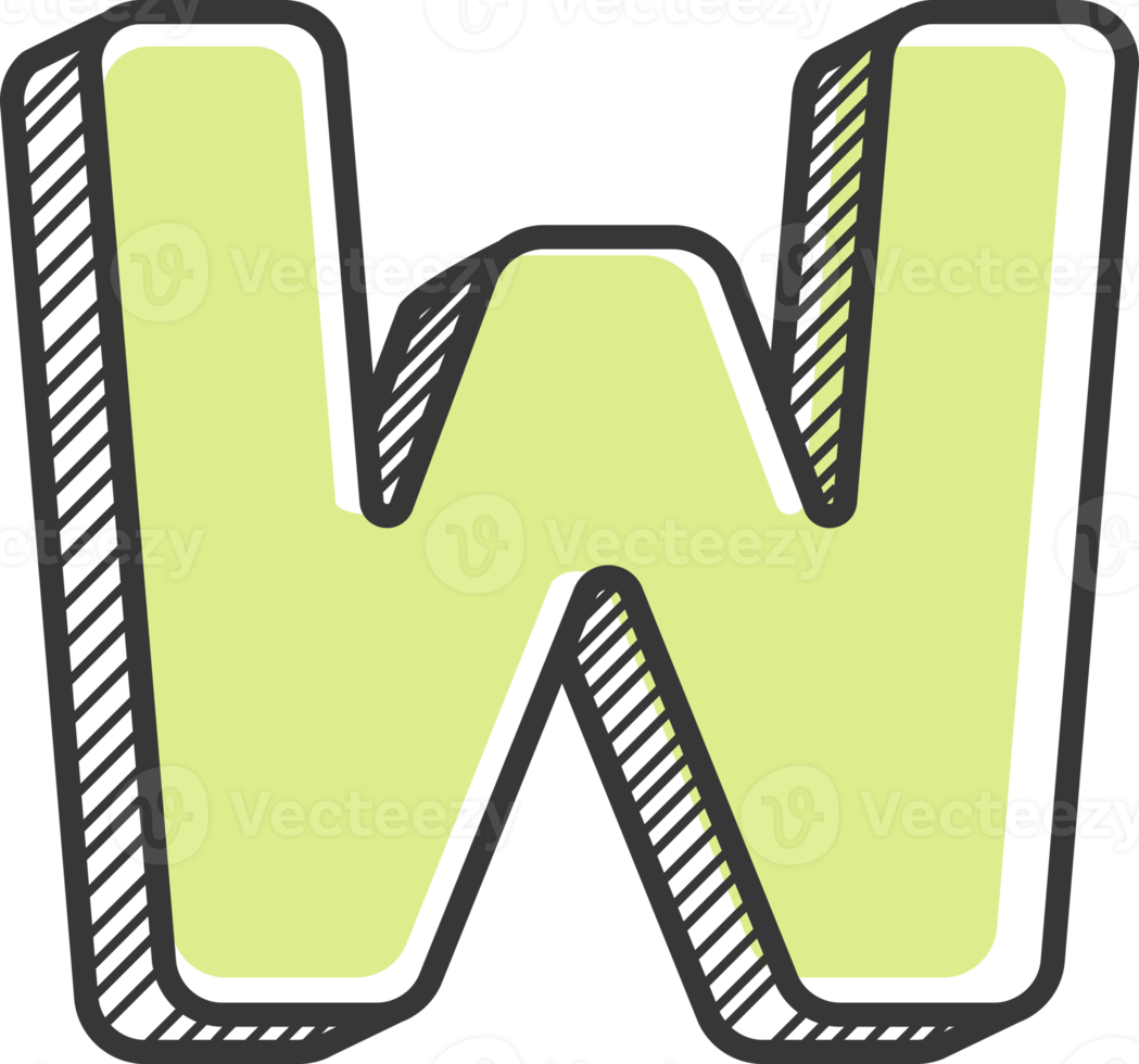 Alphabet marker colorful doodle font style png