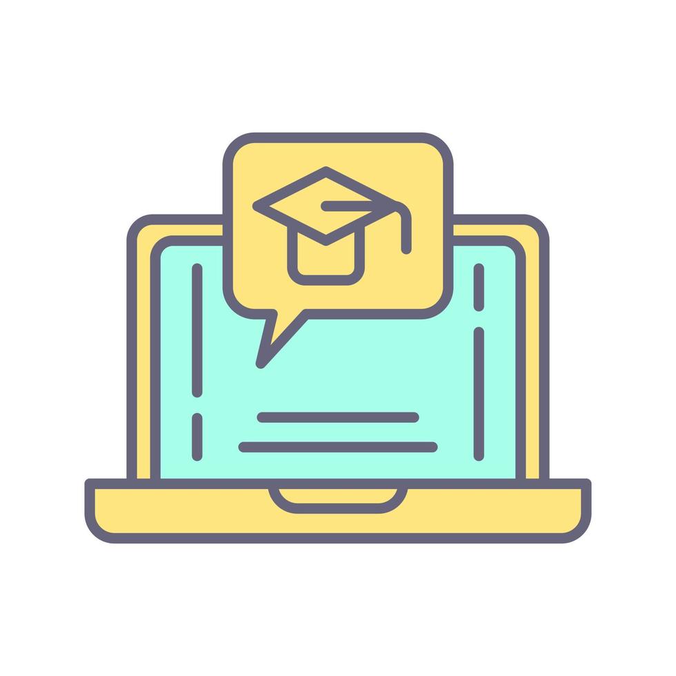 E Learning Vector Icon