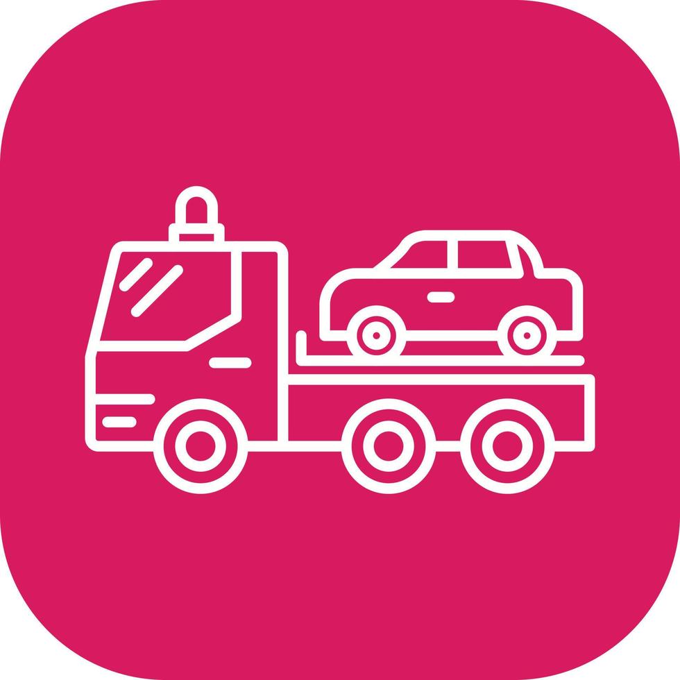Tow Truck Vector Icon