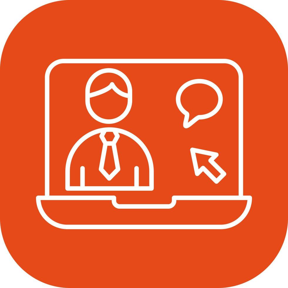 Online Interview Vector Icon