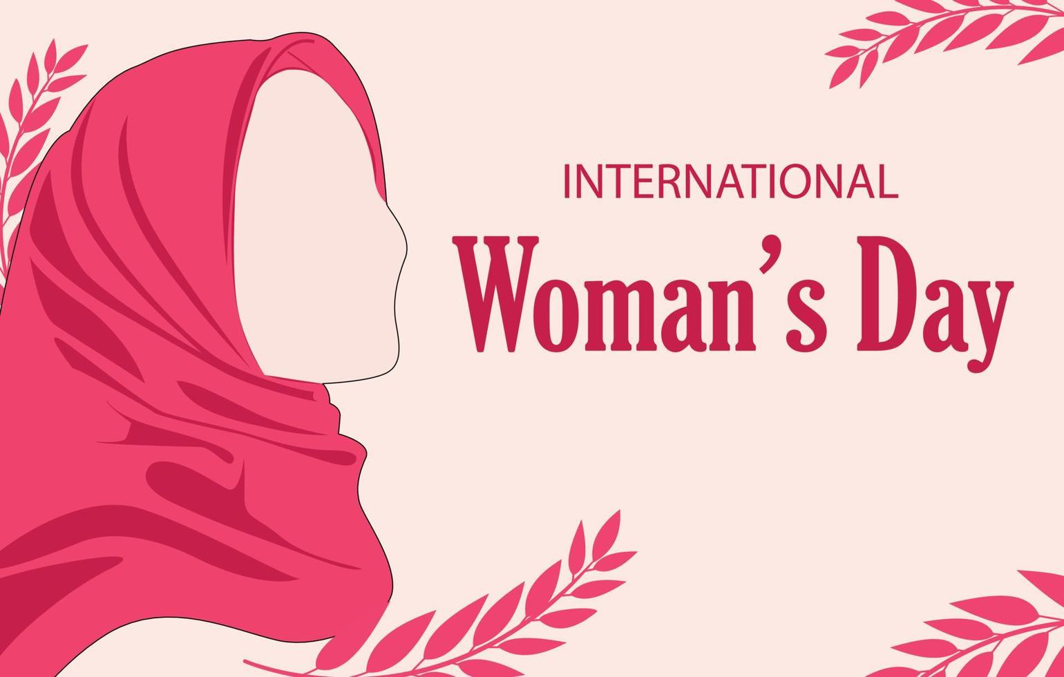 woman's Day background vector design