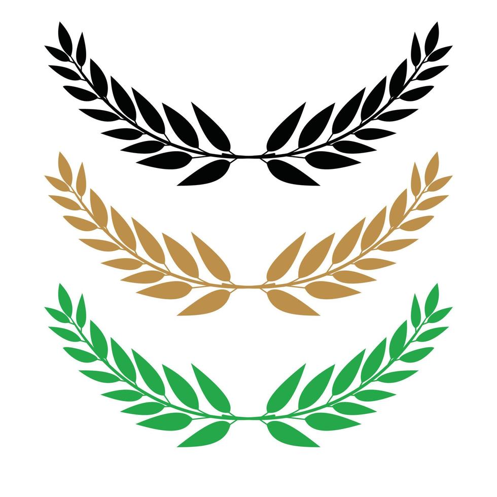 leaves ornament set vector design