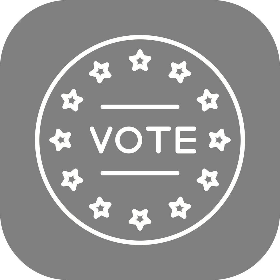 icono de vector de voto