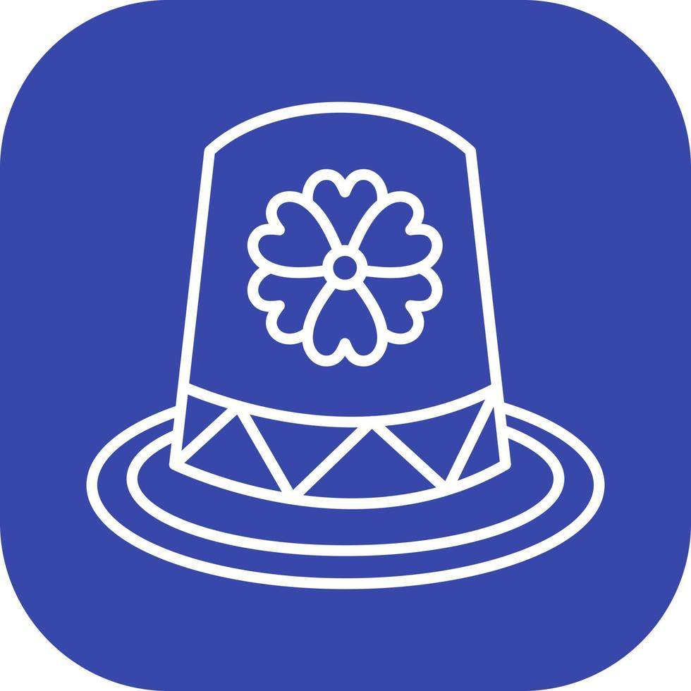 icono de vector de sombrero