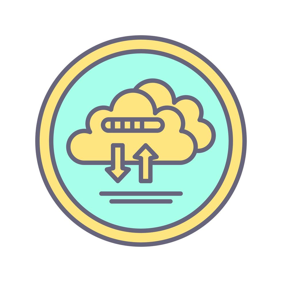 Cloud Data Vector Icon