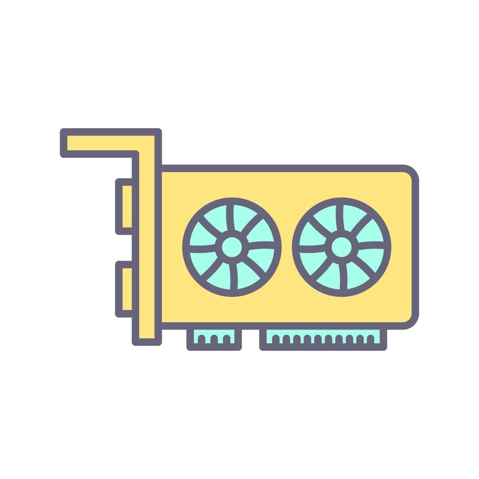 Graphic Card Vector Icon