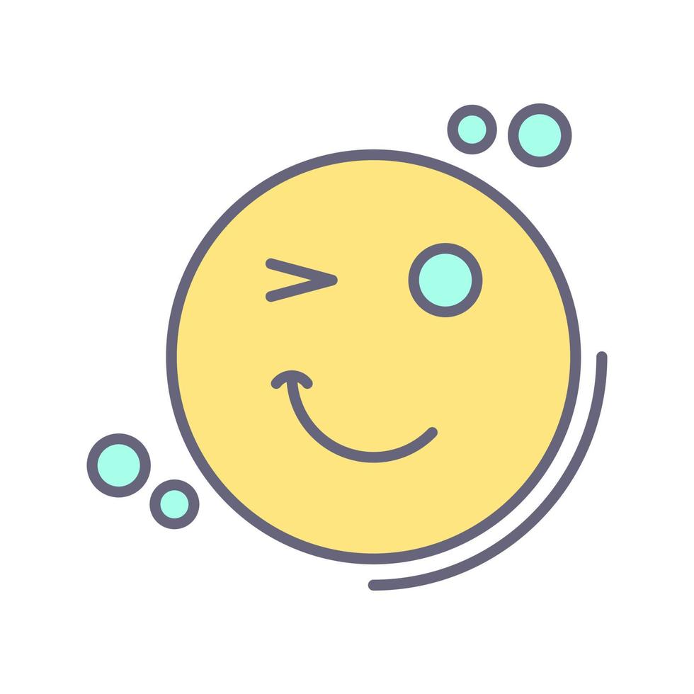 Wink Vector Icon