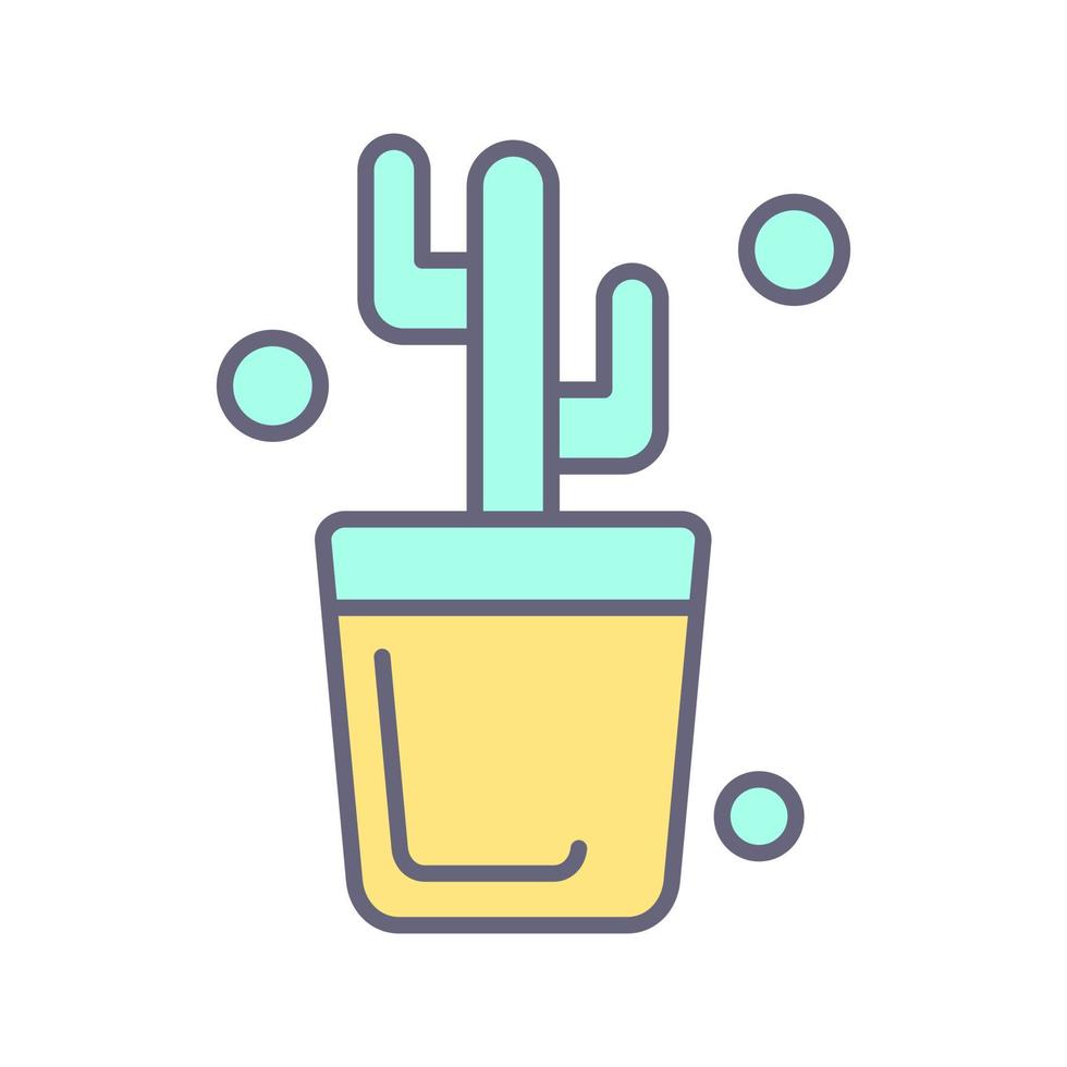 icono de vector de cactus