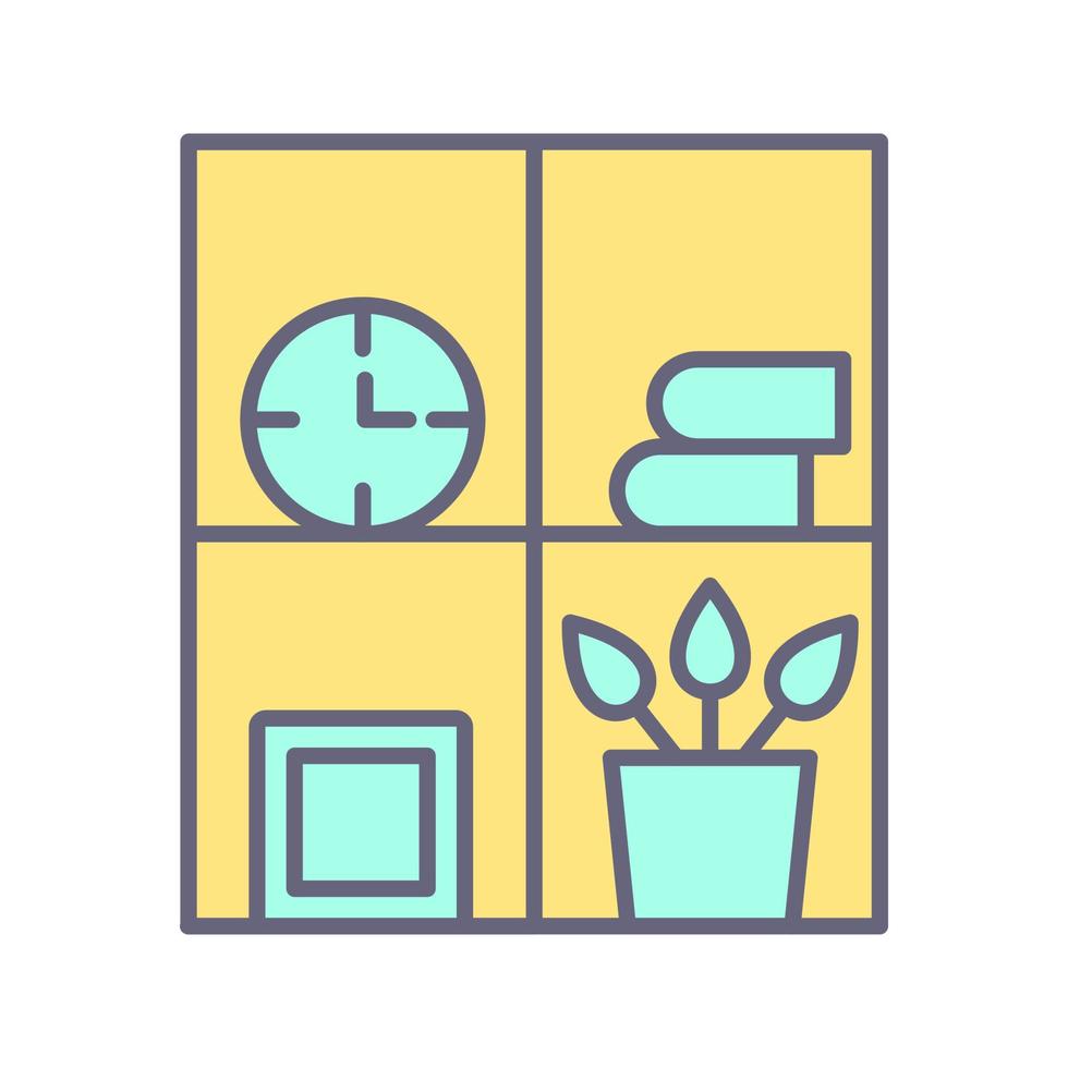 Bookshelf Vector Icon