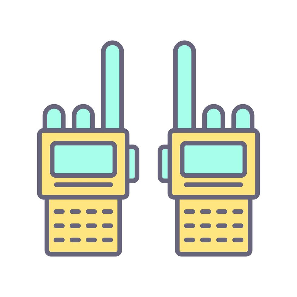 icono de vector de walkie-talkie