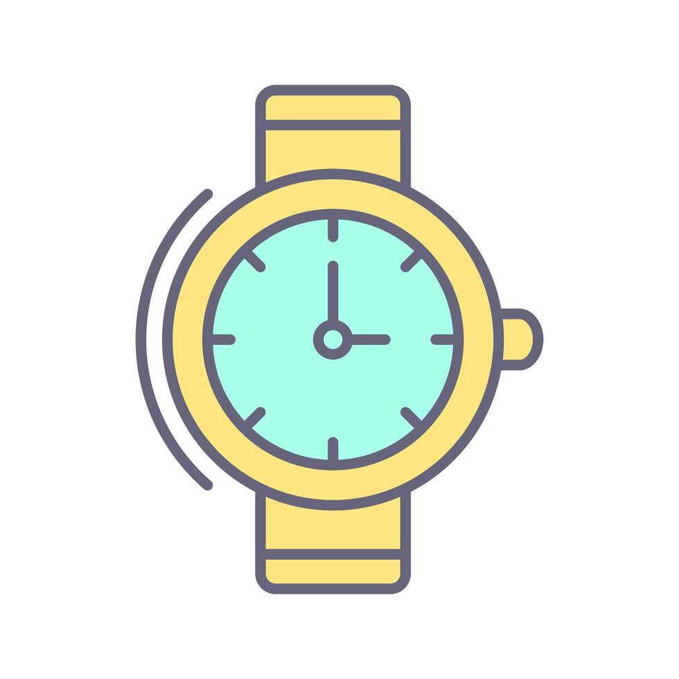 icono de vector de reloj de pulsera