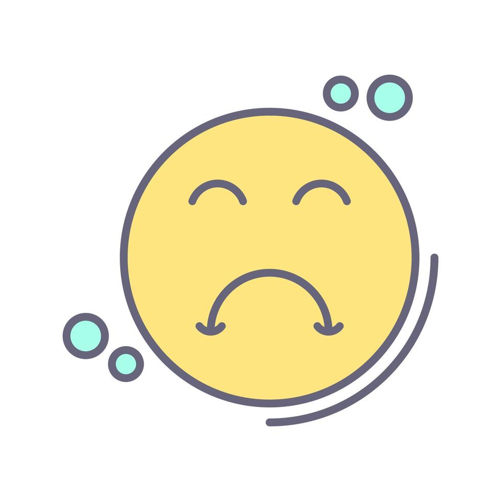 Upset Vector Icon